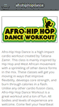 Mobile Screenshot of afrohiphopdance.com