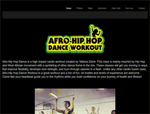 Tablet Screenshot of afrohiphopdance.com